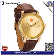 Yxl-927 Männer-Uhren neue Luxuxmarke-volle echtes Leder-Taktgeber-wasserdichte männliche beiläufige Quarz-Armbanduhr